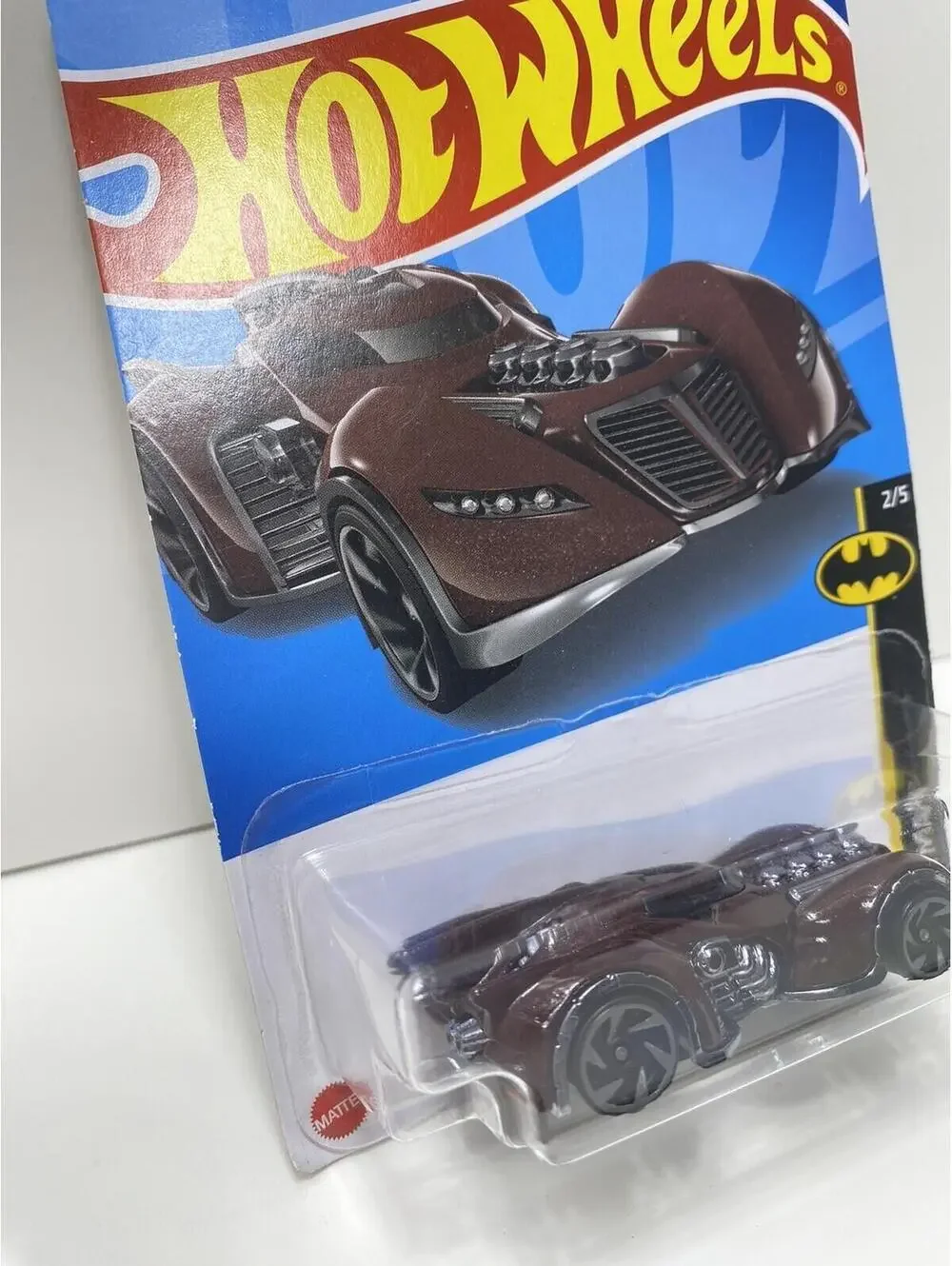 2022 Hot Wheels Batman: Arkham Asylum Batmobile Batman 2/5 Brown Brand New